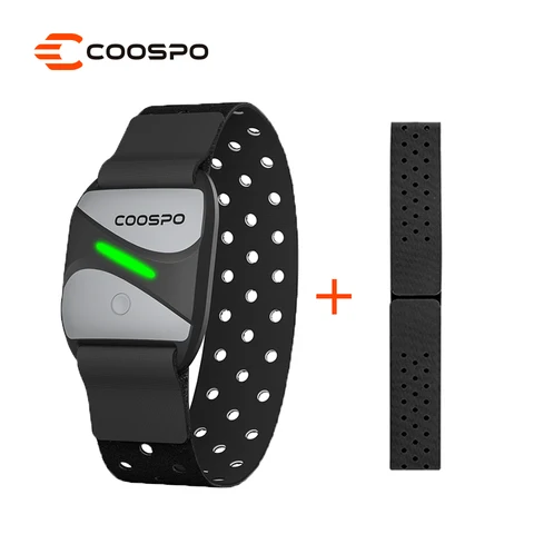 Coospo hw807 hrv monitor de freqüência cardíaca braçadeira óptica sensor fitness ao ar livre bluetooth 5.0 ant + ip67 correndo ciclismo para wahoo