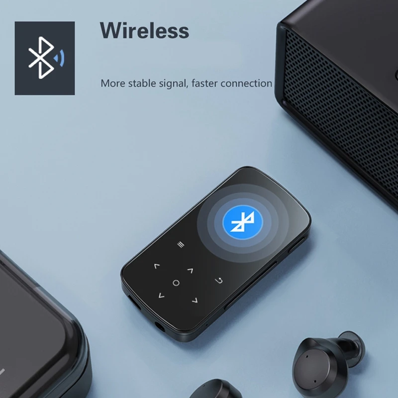 M9 MP3 Player 32GB HiFi Lossless Sound Bluetooth Clip Music Voice Recorder FM Radio-TCES