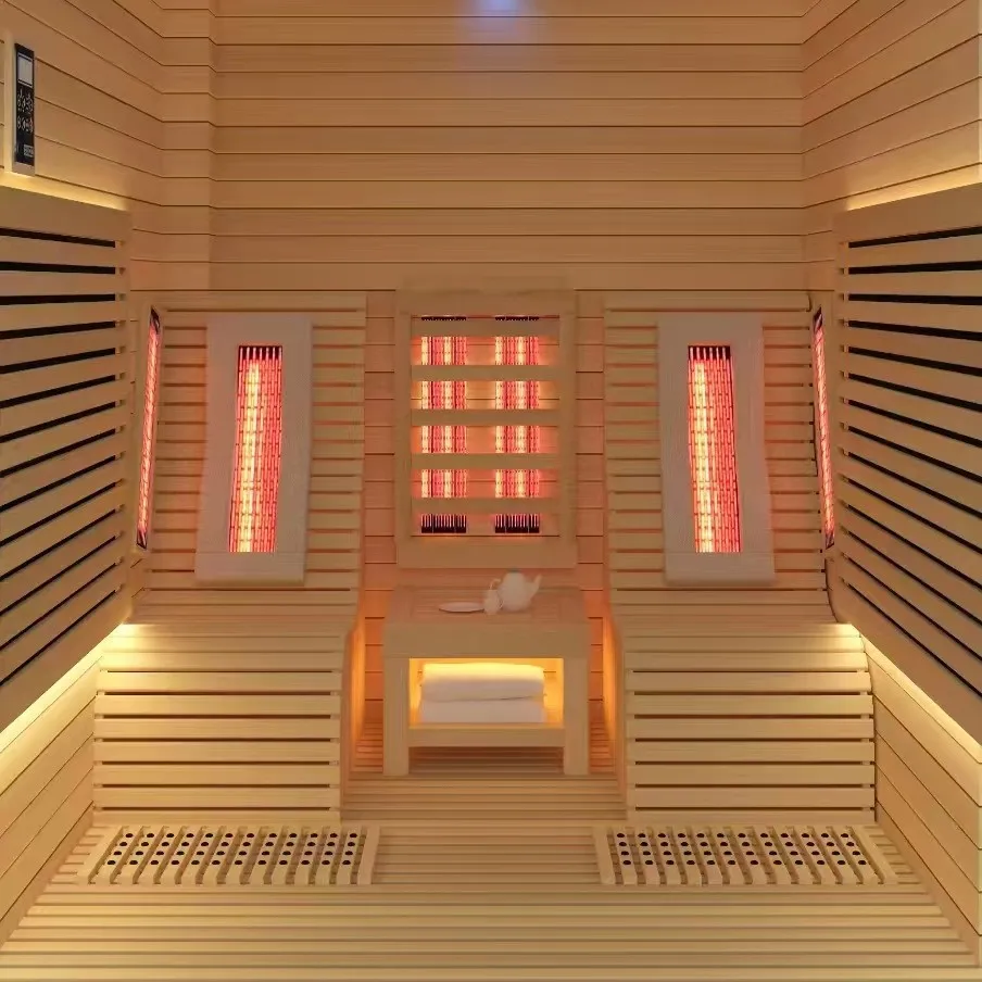 far-infrared home steaming room sweating light wave villa bathing sauna source factory wholesale customization