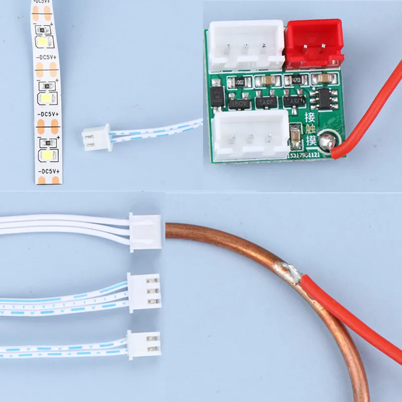 1Set River Table Air Separation Touch Induction Switch Touch Induction Light Belt Set Cellular Coil Light Strip Accessory