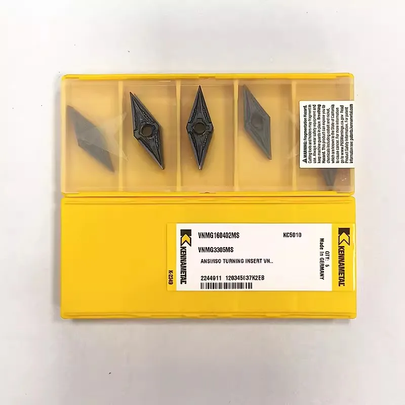 

KENNAMETAL VNMG160402MS KC5010 VNMG160404MS KC5010 CNC turning tool blade carbide inserts 10PCS