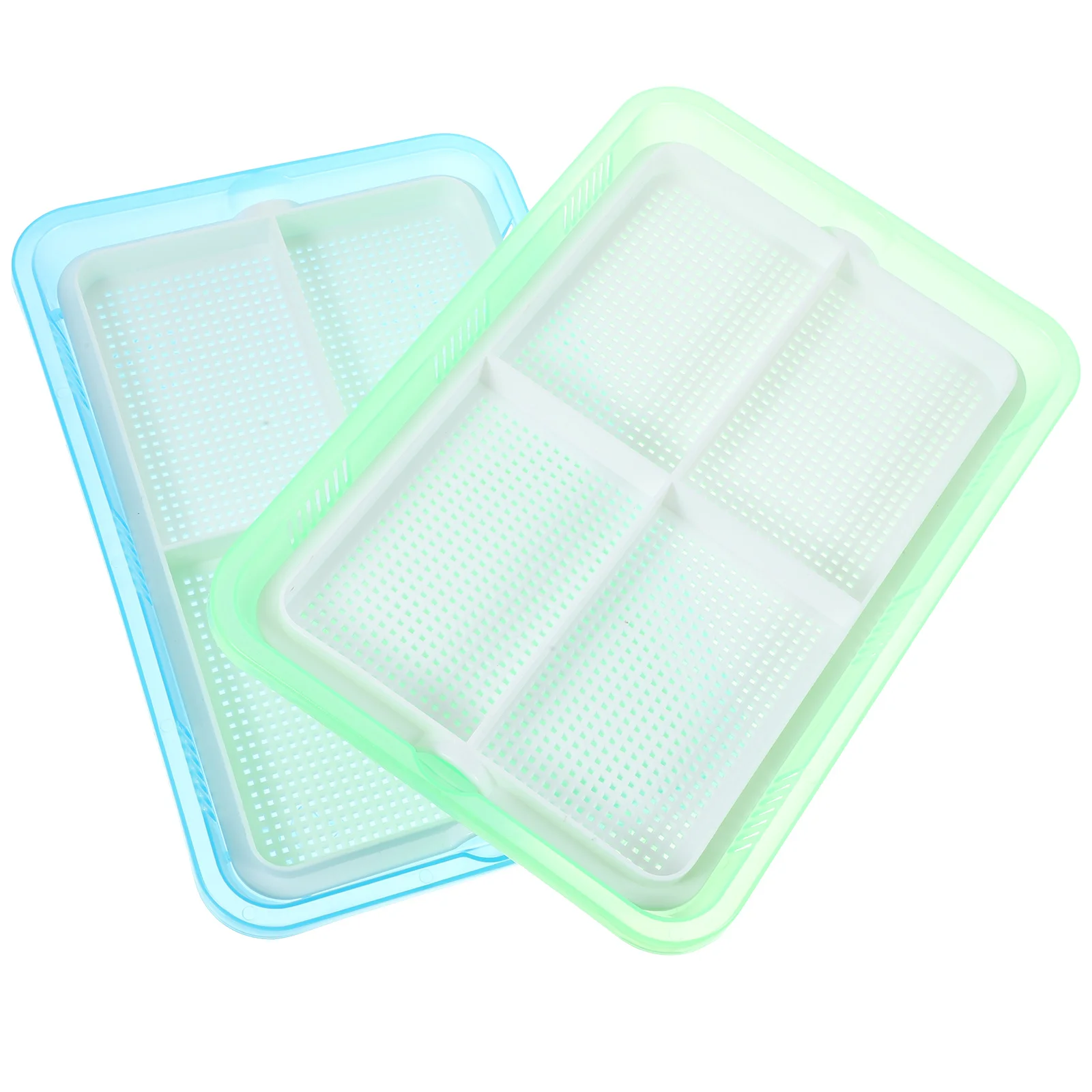 

2Pcs Cat Grass Planter Box Indoor Hydroponic Plastic Planter Soilless Catnip Tray Creative Large Capacity Cat Plant