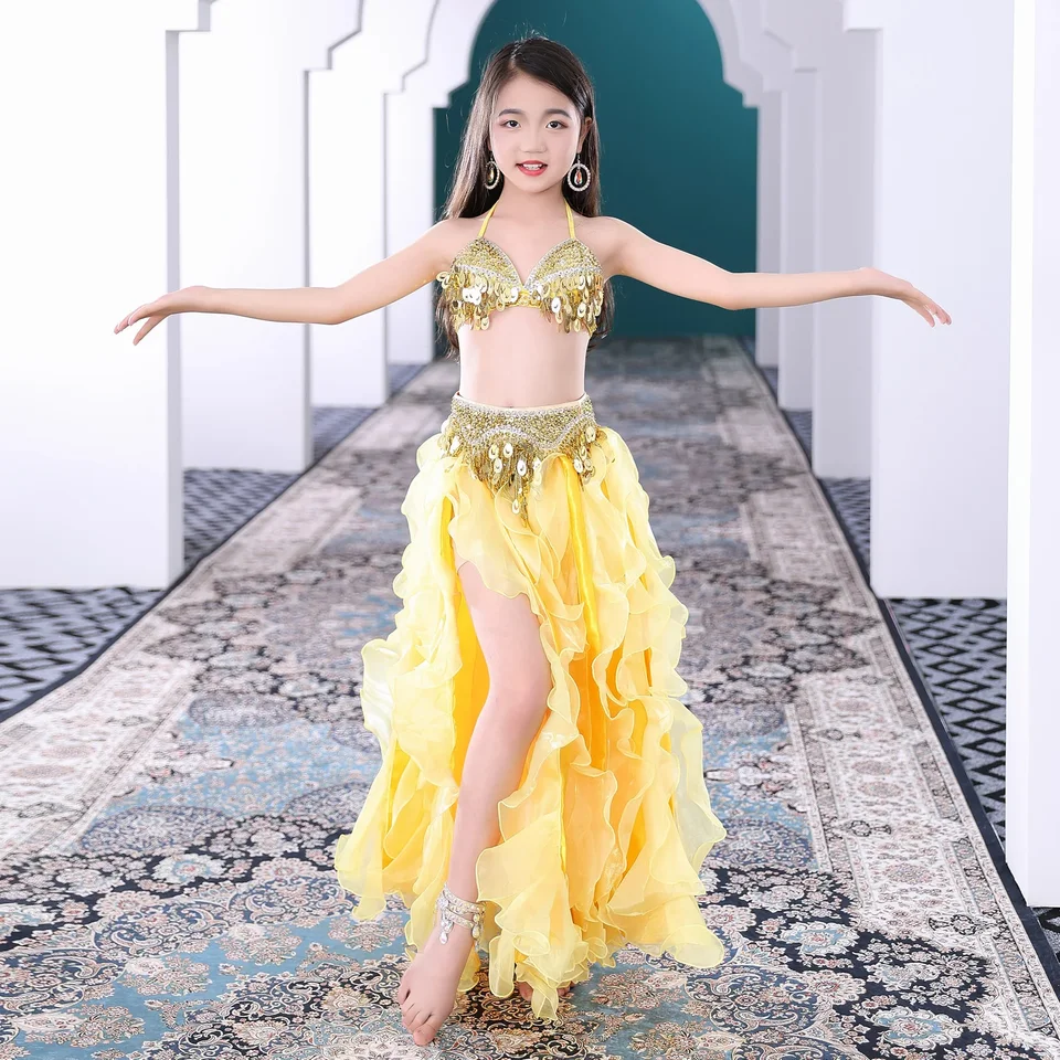 Déguisement Enfant Fille Monsieur Loyal Tutu Robe Danse Paillette Costume Carnaval 4-16 Ans Bleu