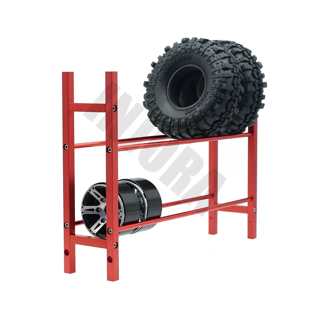 INJORA 1/10 Scale 1.9 2.2 Wheel Rim Tire Storage Rack for RC Crawler TRX-4 Axial SCX10 RC Car