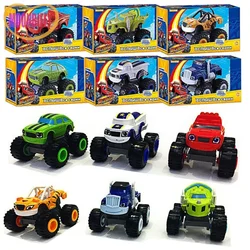 Clássico blaze carros modelo inércia diecast veículos figura de corrida blaze brinquedos para crianças monstros caminhão máquinas carro brinquedo crianças