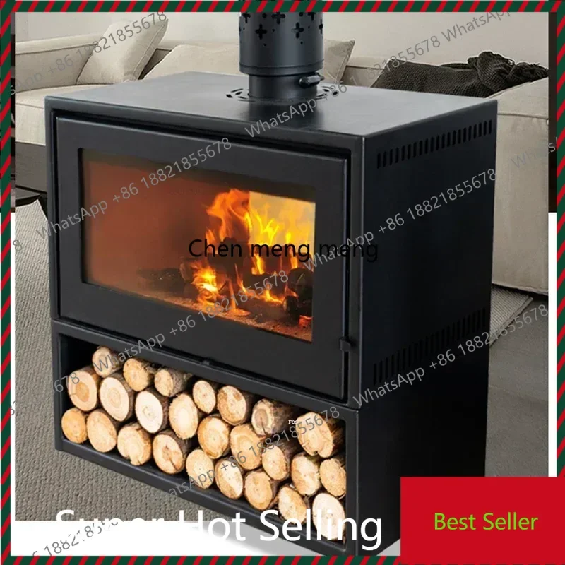 K182American Villa Suburban Rural Heating European Real Fire Fireplaces Home Living Room Indoor Wood Stove Iron Decorative Firep