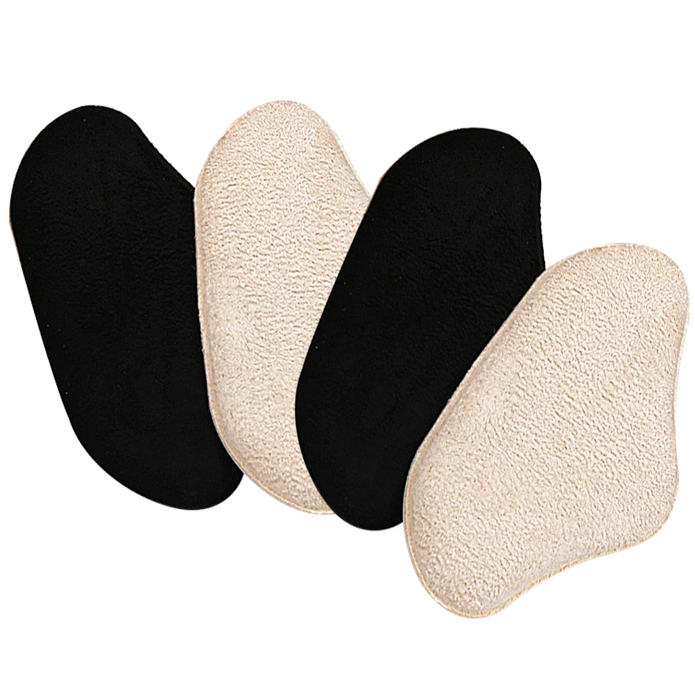 

2 Pairs Anti Slip Heel Cushions for Women Men Shoes Premium Self Adhesive Backing Suitable Sports Casual Warm Work High