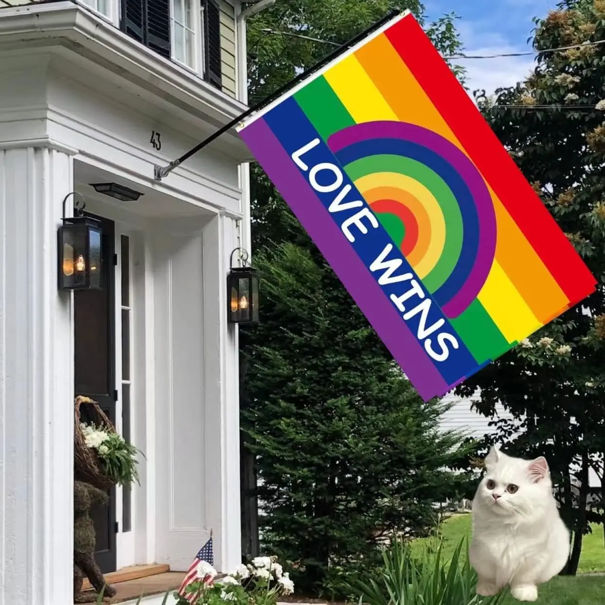 90x150cm Rainbow Gay Pride Love WINS Flag