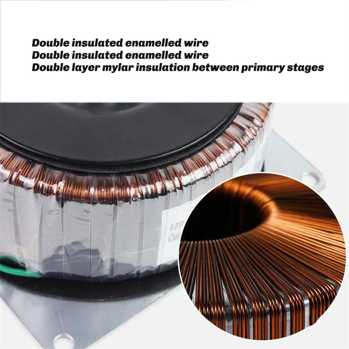 مكبر كهربائي 300 واط مزدوج 24 فولت مزدوج 12 فولت حلقة نوع أ فئة الماشية حلقية محول الأمامي والخلفي المرحلة مكبر كهربائي #2