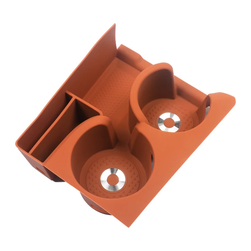 Car Central Console Water Cup Silicone Anti-slip Protective Pad Cover Trim For Mercedes Benz Glc300l 2023-2025 Models