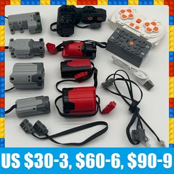 Technical Motor Power Functions Parts IR Speed APP Remote Control Battery Box Servo Light Receiver PF Car Building Blocks Bricks