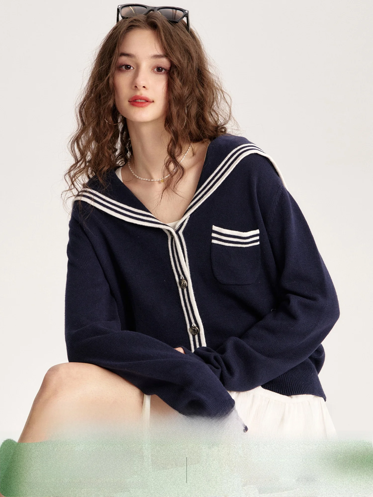 

Женский трикотажный топ Naguagu с воротником-стойкой, новинка ранней весны 2025, в студенческом стиле, из льняной ткани, для повседневной носки, с эффектом омоложения