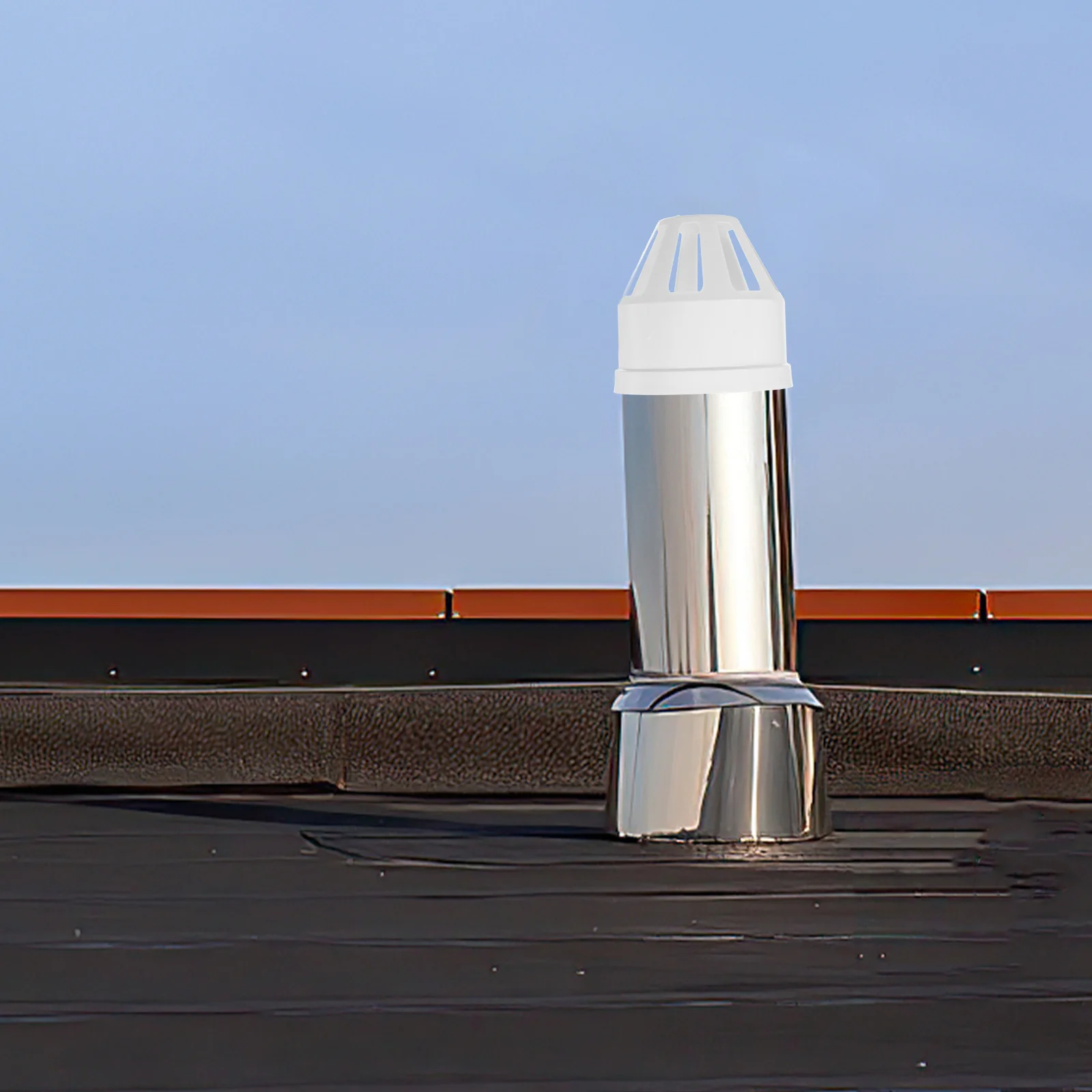 

6pcs Large Diameter Pvc Air Vent Cover Durable Roof Vent Rainproof Protector For Home Sump Pump Chimney Hood Ducting Ventilation