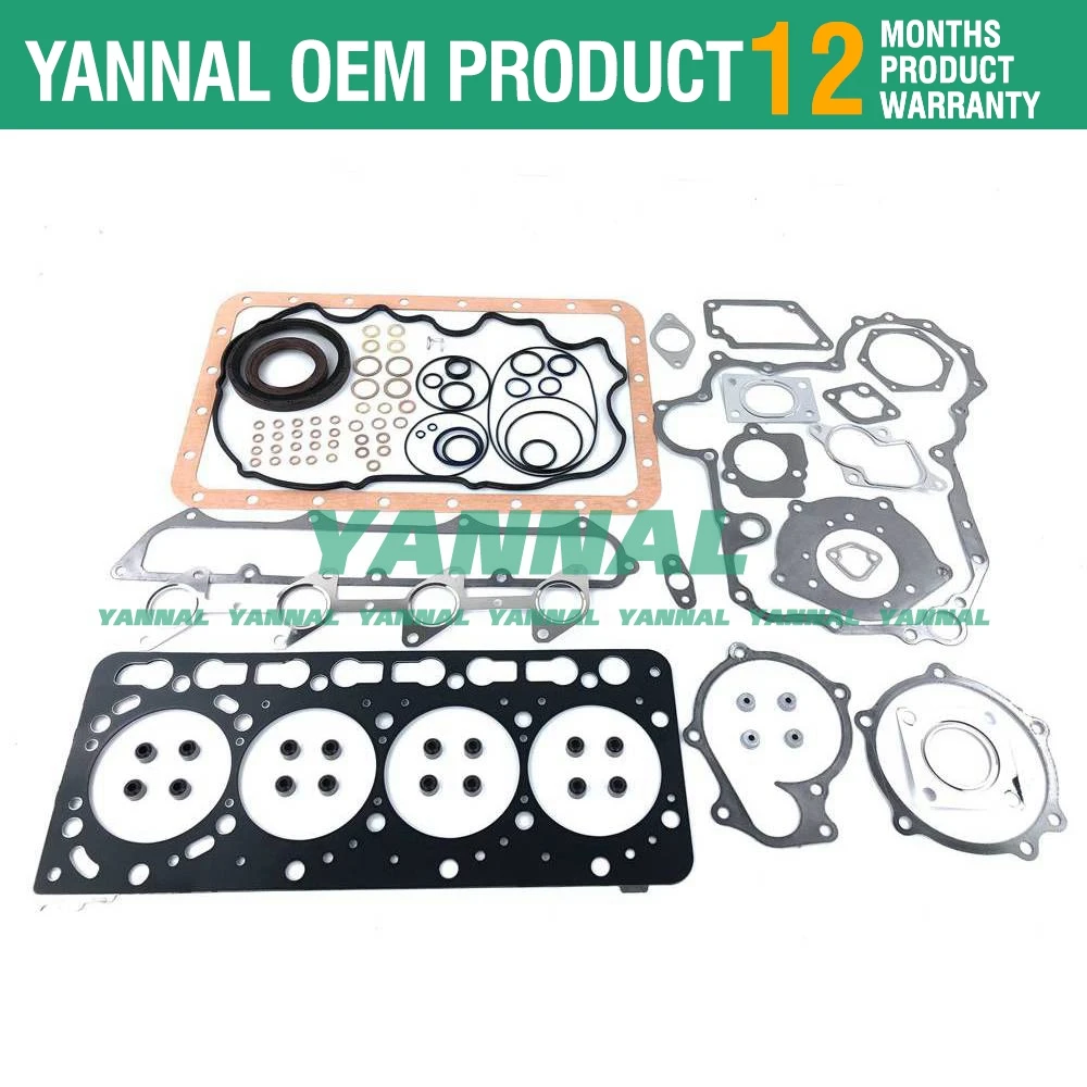 V3600-T V3600-E3B V3600 Overhaul Gasket Kit Upper Lower Set For Kubota Engine