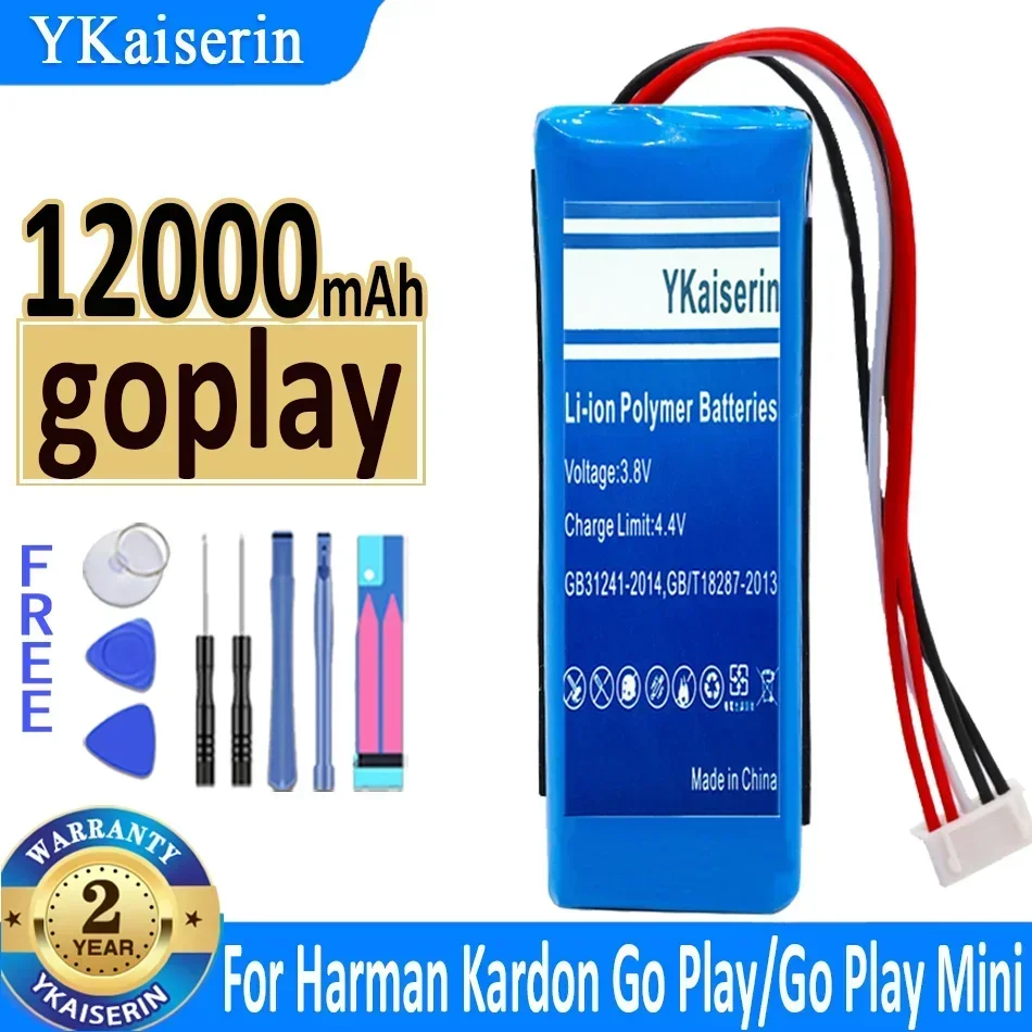 12000mAh Speaker Battery for Harman/Kardon Go Play, Go Play Mini, Extended Playtime