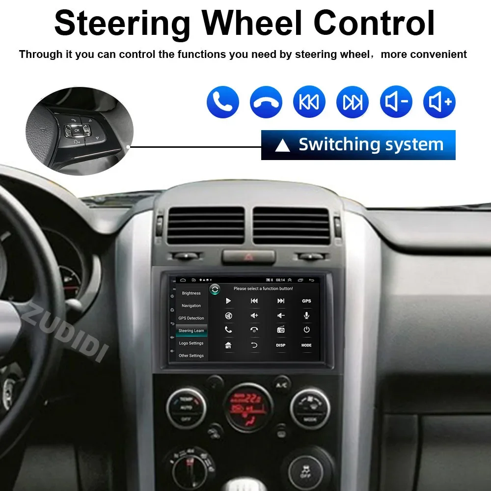2din Car radio Android 16 For Suzuki Grand Vitara 3 2005-2010 2011-2015 Car Radio Multimedia Player GPS Carplay Androidauto WIFI - Image 5