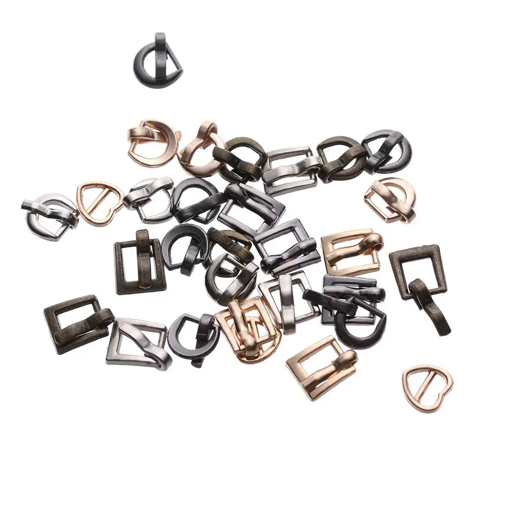 6PCS 7*8MM Mini Tri-glide Buckle Belt Buckle Doll Bag Buckles Ultra-small Diy Doll Buckle Shoes Clothes Accessories