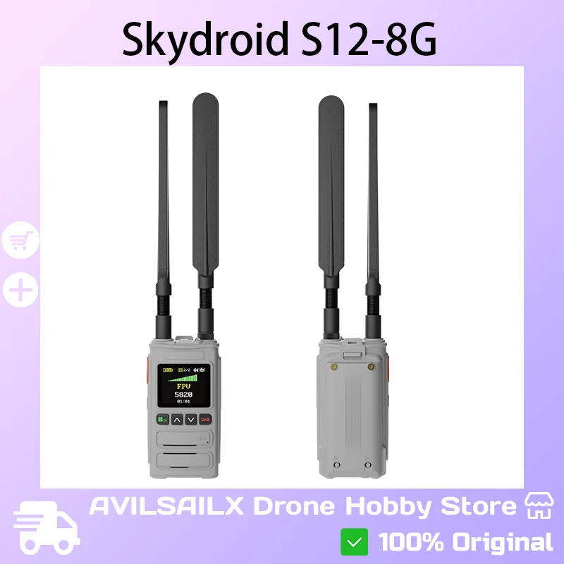 

Skydroid S12-8G, 6000 мАч, длительный срок службы батареи (15 часов), система сигнализации с диапазоном обнаружения 3-5 км