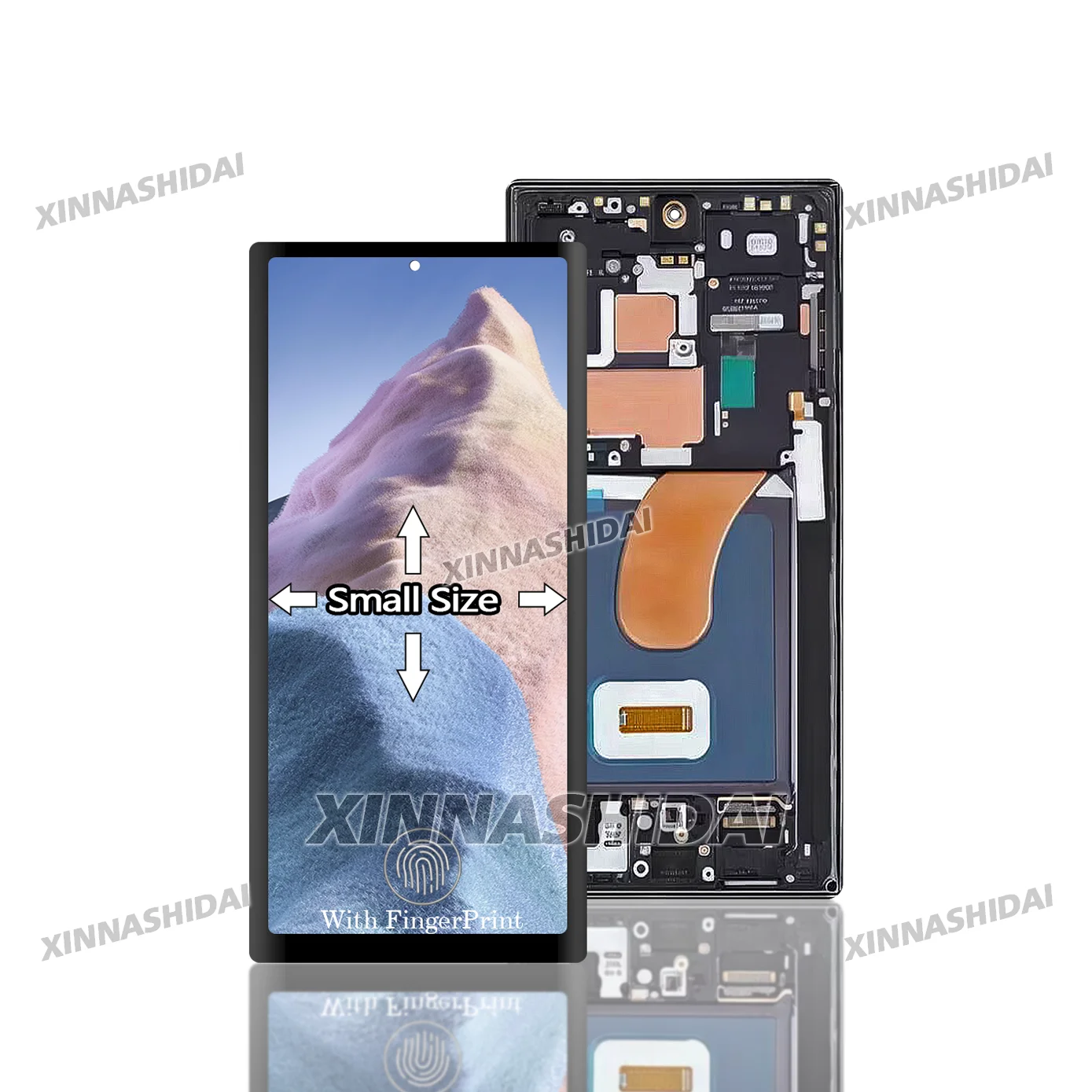 EUR/US New S23U OLED For Samsung Galaxy S23 Ultra SMS918B SMS918B/DS LCD Small Size Touch Screen Digitizer Replacement Parts