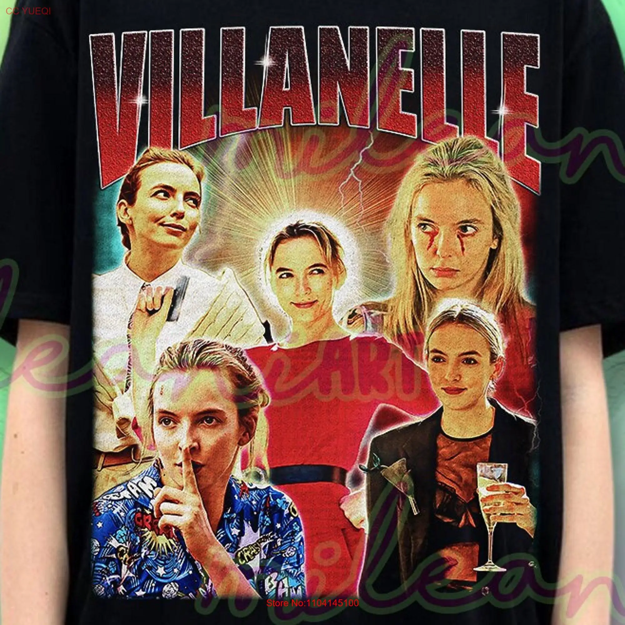 

Limited Villanelle T Shirt Jodie Comer Oversize ME285 long or short sleeves