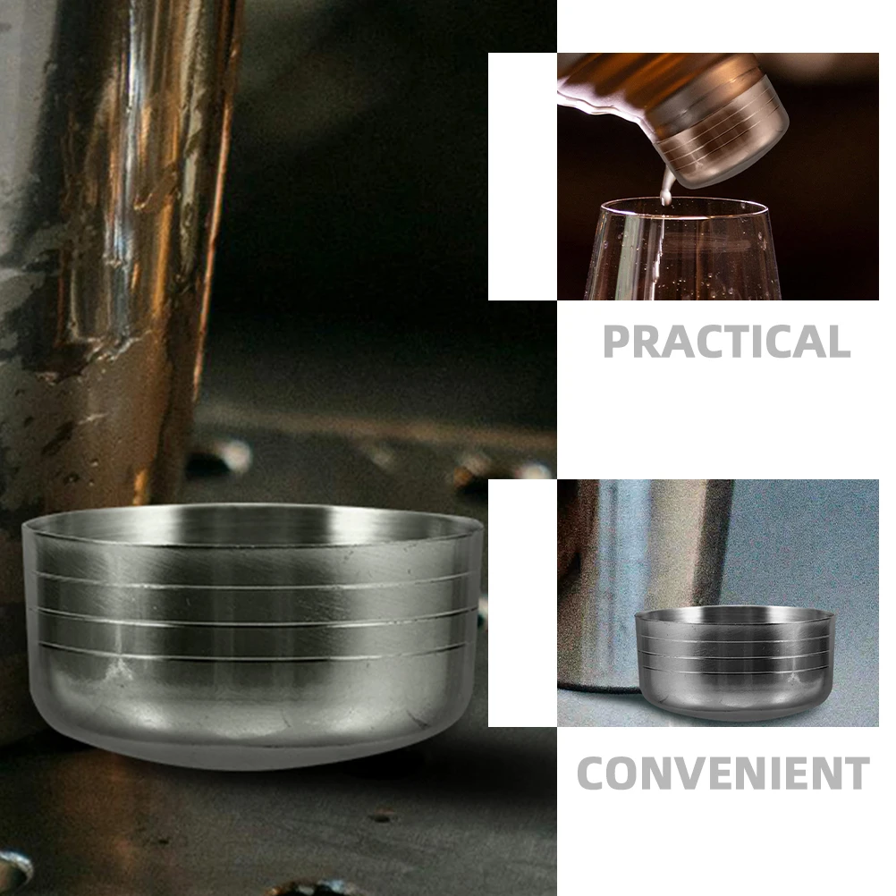 

2pcs Stainless Shaker Shaker Cup Replacement Lid Caps Cup Lid Reusable Cocktail Tumbler Cover Juicer Flask Cap Bar Accessories