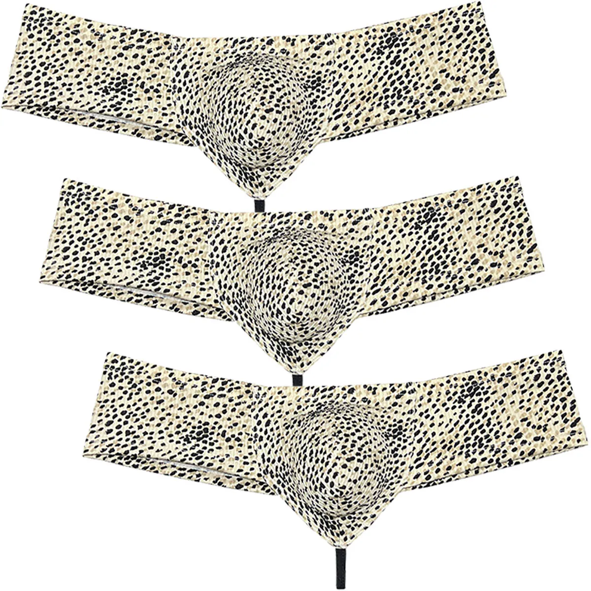 

3 Pack Bikini Brief Men's Underwear Ultrathin Slip String Brazilian Support Pouch Hipster Breathable Beach Shorts Sexy Low Rise