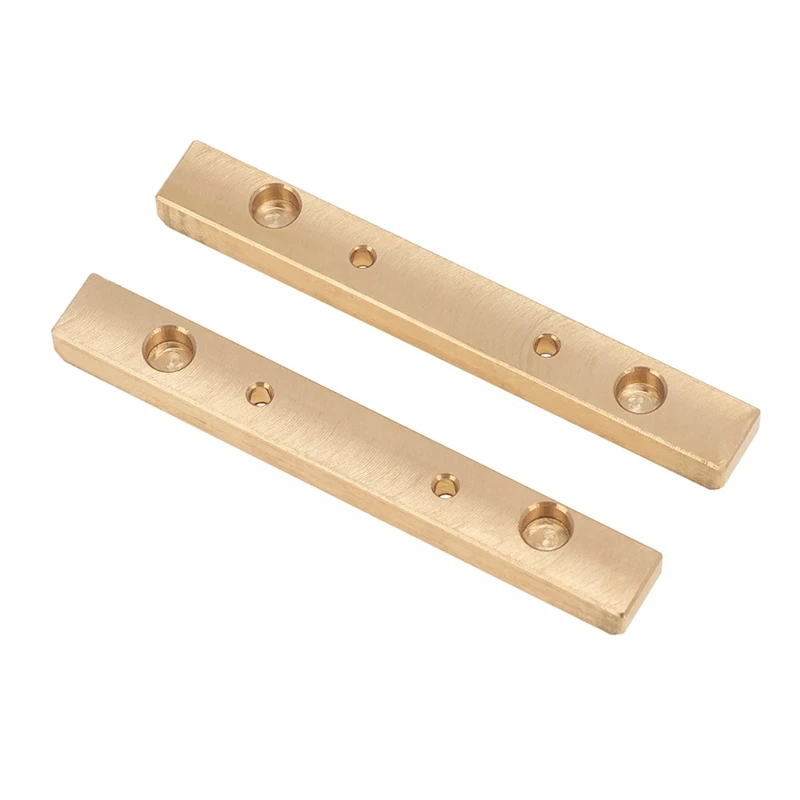 2Pcs Brass Boulder Bars Rock Rails For 1/24 Axial SCX24 AXI90081 AXI00001 RC Crawler Car Upgrade Accessories Parts