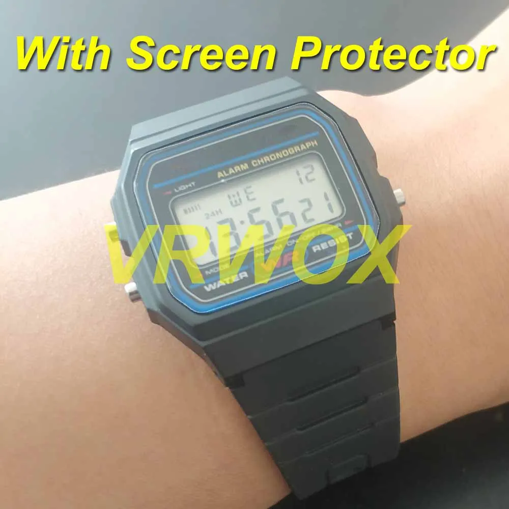3 шт. для ABL100 F91W AE-1200 A158 A159 A168 A178 F-84 F-105 F-108 W-217 W-218 GX-56 GBX-100 DW-5600 TPU Nano Защитная пленка Фото №4