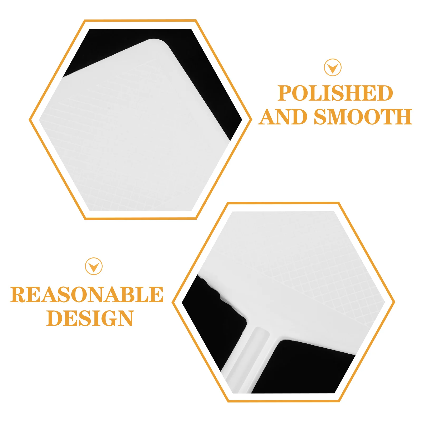 

2Pcs Concrete Finishing Trowel Plastic Plastering Trowel Durable Handheld Finishing Tool for Brick Cement Work