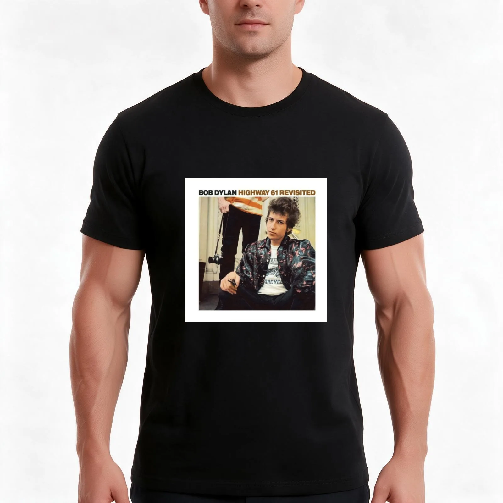 Highway 61 Revisited 1 T-Shirt Summer Casual Cotton Tee Oversized Streetwear Tops Vintage Graphic Print Unisex Men Women
