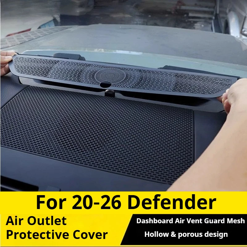 For 20‑26 Defender Dashboard Air Outlet Protective Cover Anti‑Block Mesh Car Interior Modification Accessories
