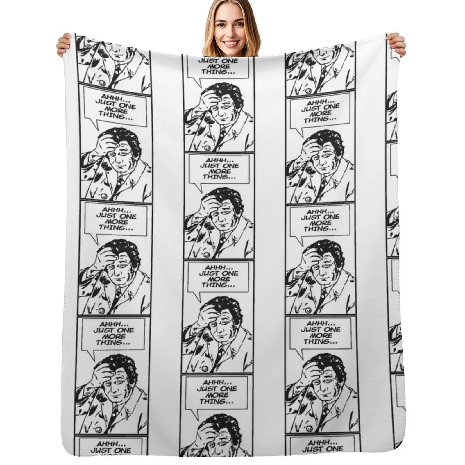 Ah, Just One More Thing! Throw Blanket Foldable Soft Warm Blanket for Outdoor Use