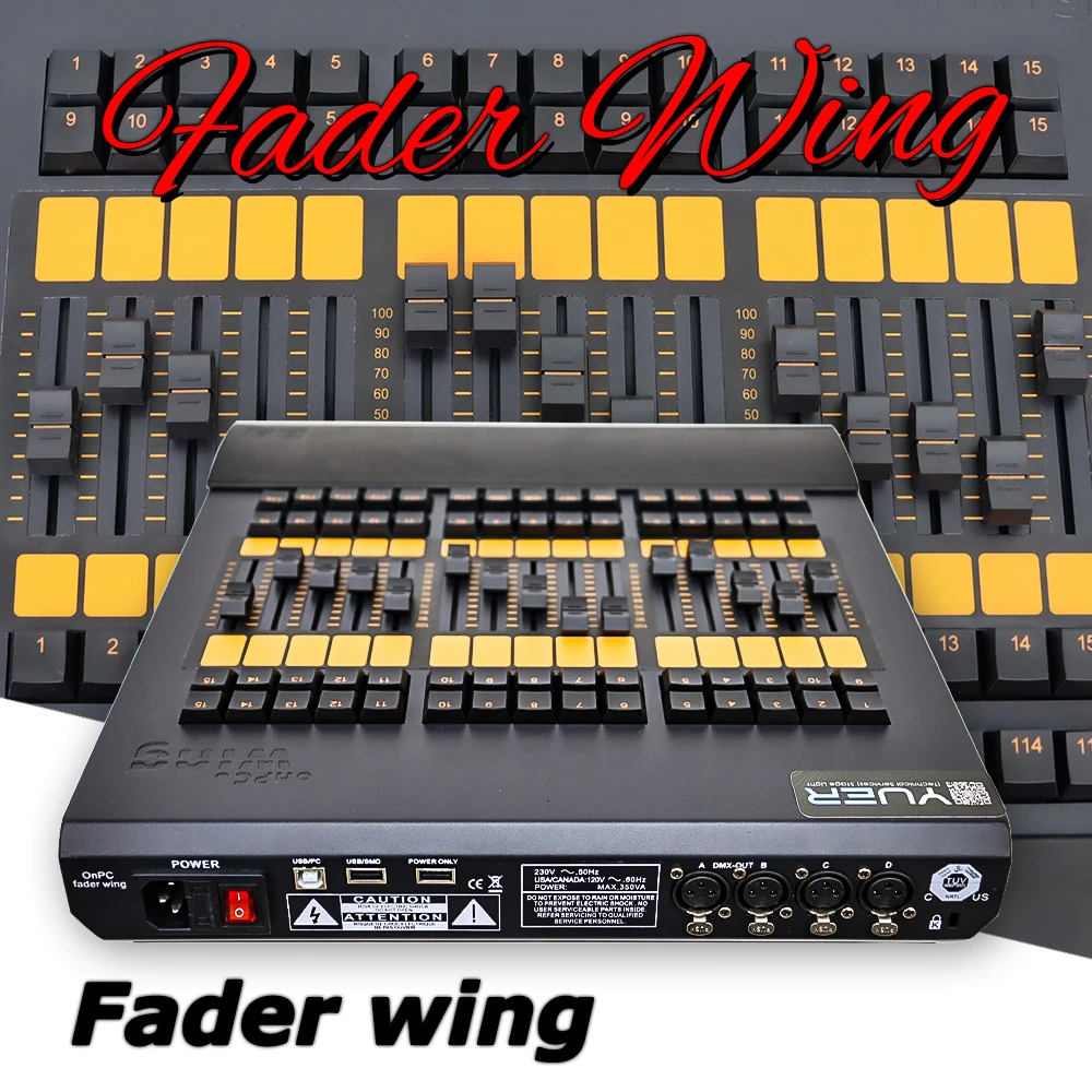 Fader Wing Console Stage Lights Control LED Lighting Console DMX 512 For LED Par Moving Head lights DJ Controlle 2048 Parameter