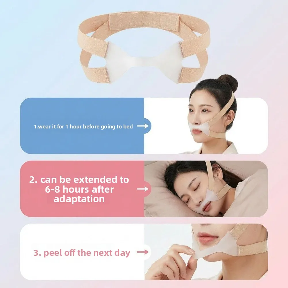 Verbessert die Nasolabialfalten, Lifting-V-Face-Bandage, V-Face-Maske, Lifting, Straffung der Wangen, Apfelmuskel, Anti-Erschlaffung, wiederverwendbares Schönheitswerkzeug – Detail 5