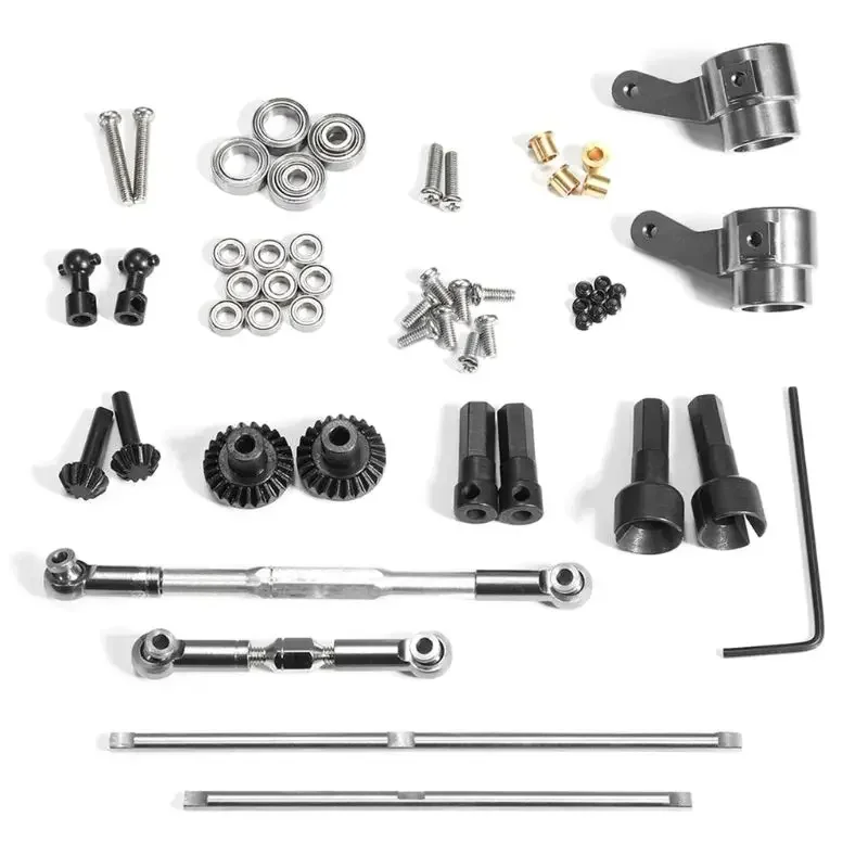 

Обновленная металлическая мостовая ось для WPL B14 B24 B16 B36 C14 C24 Q62 Q63 с винтами RC Truck RC Автозапчасти