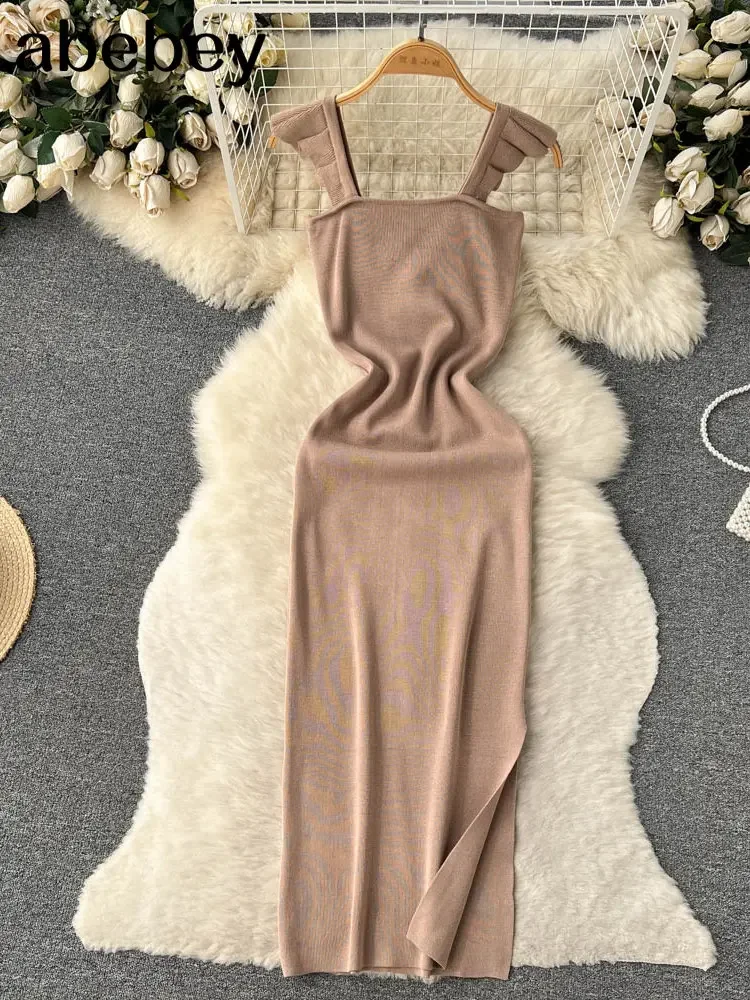 Bez rękawów z wycięciami z wycięciami sukienka typu Wrap Midi seksowna moda elastyczna obcisła impreza elegancka przedsionka na plaży letnia