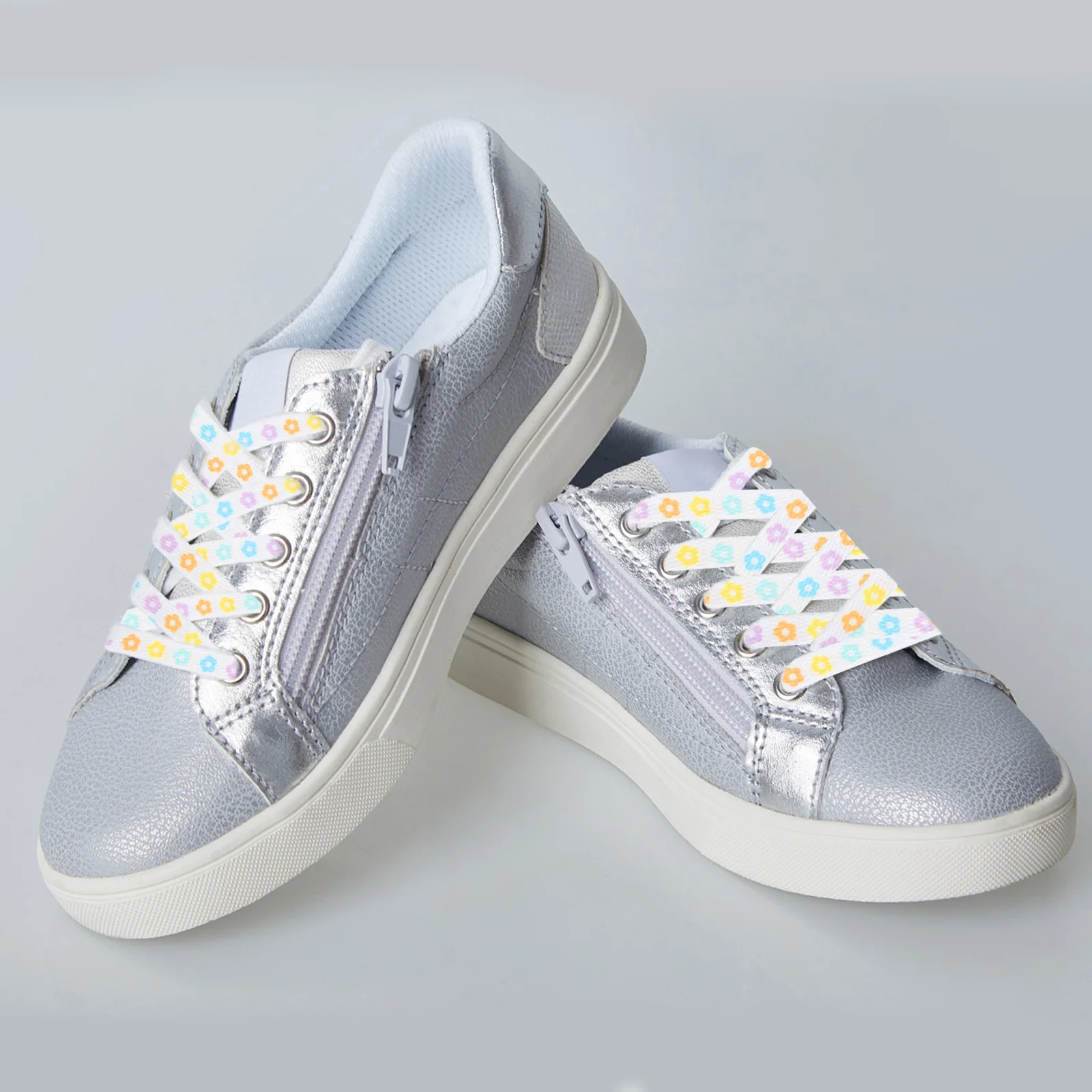 

4Pairs Fashion Flat Flower Shoelaces for Casual Shoes and Sneakers 100cm Unique Accessory Shoe Laces Flower Shoelaces