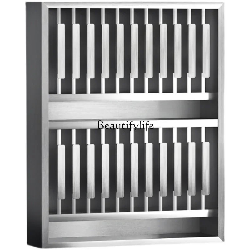 Hair Saloon Dedicated Hair Color Cream Hanging Storage Rack Salon Stainless Steel Locker