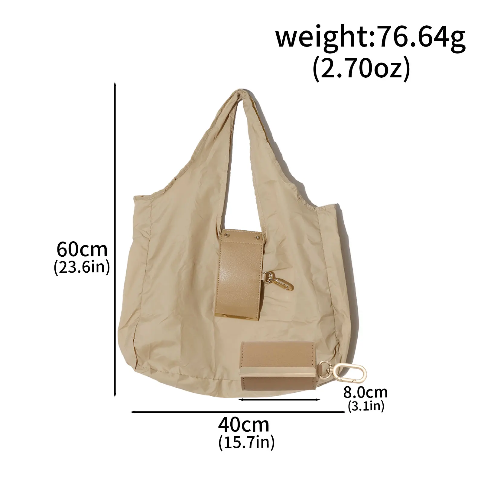 Creative Simple Storage Bag Keychain, Practical Gift