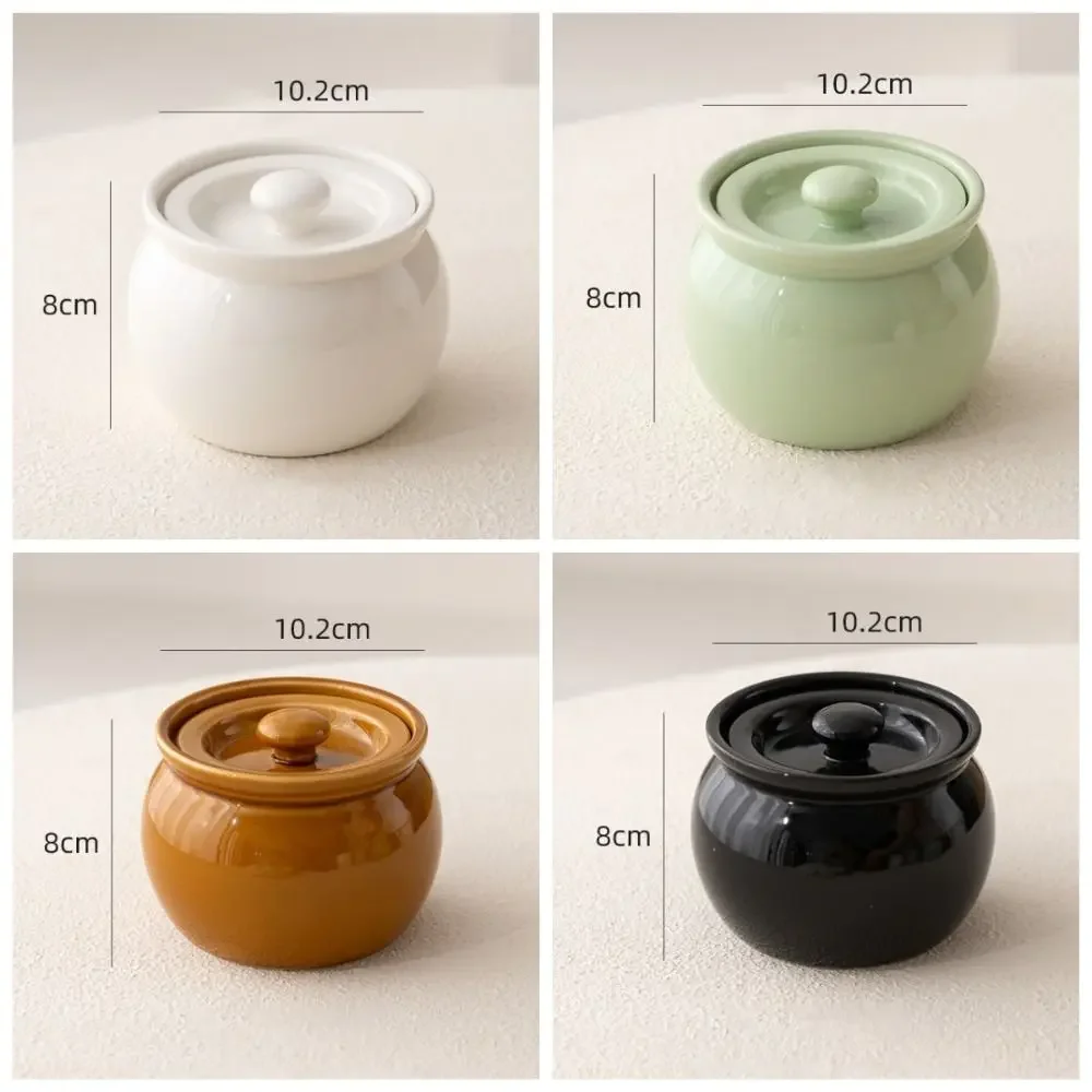 Pot Stew for One Person Water Separated Home Stew Small Soup Ceramic Food Grade NonStick Steaming Pot