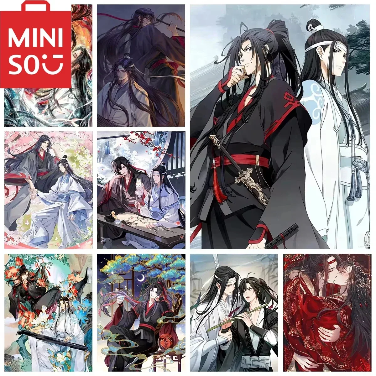 MINISO Mo Dao Zu Shi 5D الماس طقم الطلاء DIY الحرفية الفن كامل جولة/مربع الحفر روما ديكور هدية للأصدقاء #1