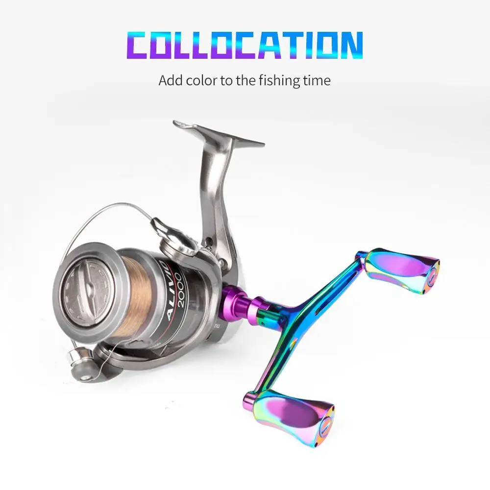 

Double Handle Fishing Reel Dual Arm Aluminum Rocker Replacement Best Fishing Accessory Spinning Reel Grip Drag Colorful Tackles