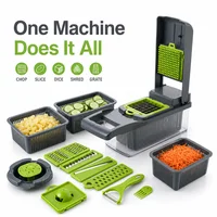 16-in-1 Vegetable Chopper PE+ABS Multi-Blade Kitchen Gadget for Home Cooking & Meal Prep 3