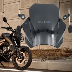 For Suzuki GSX S 125 GSX S 150 GSXS 125 GSXS 150 Moto Windscreen Adjustable Universal Windshield Spoiler Extension Deflector