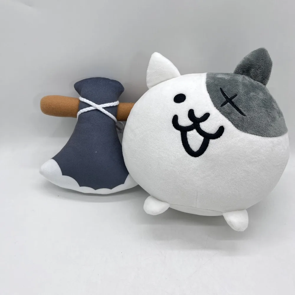 Cartoon Fighting Cats Plush Toys Soft Cute Cartoon Dolls Plush Big White Hair Cute Children's Toys Home Decorations Holiday Gift