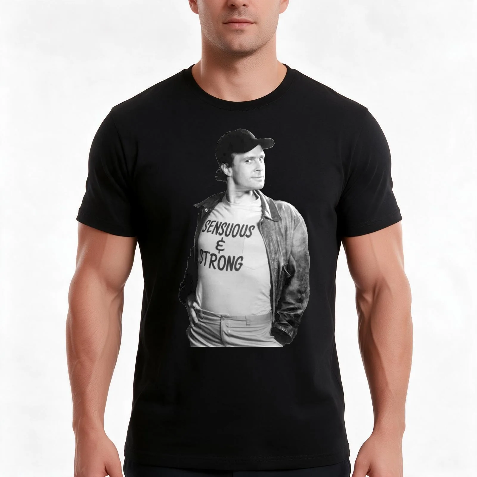 Sensuous & Strong Murdock T-Shirt, Summer Casual Cotton Tee, Oversized Streetwear Tops, Vintage Graphic Print, Unisex Men Women