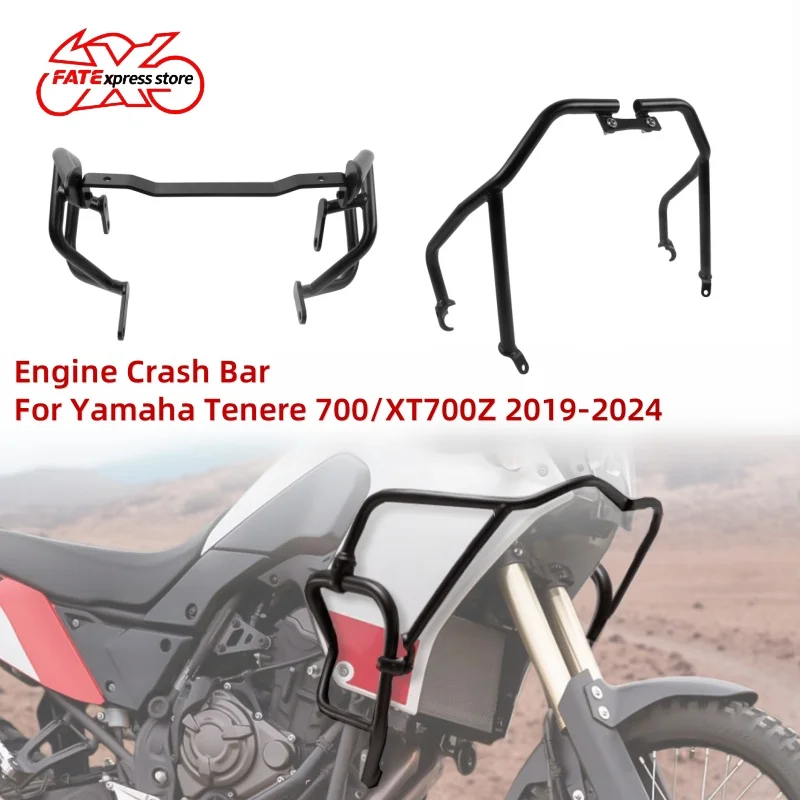 

Engine Guard Crash Bar Highway Bumper For Yamaha Tenere 700 Tenere700 XT700 2019-2024 Motorcycle Frame Protection Accessories