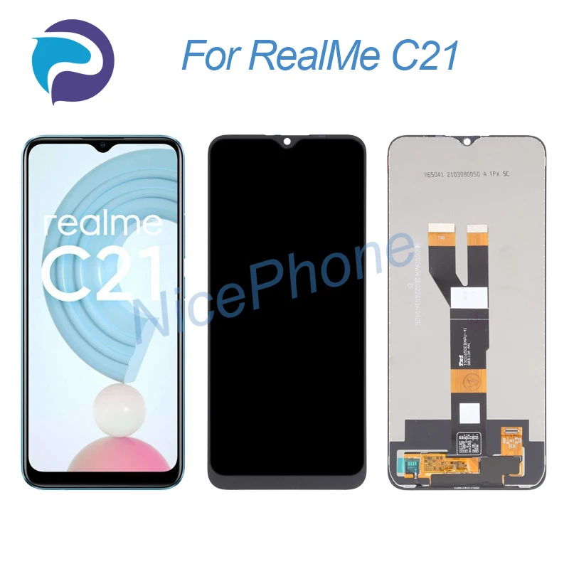 

For RealMe C21 LCD Display Touch Screen Digitizer Assembly Replacement 6.5" RMX3201 For RealMe C21 Screen Display LCD