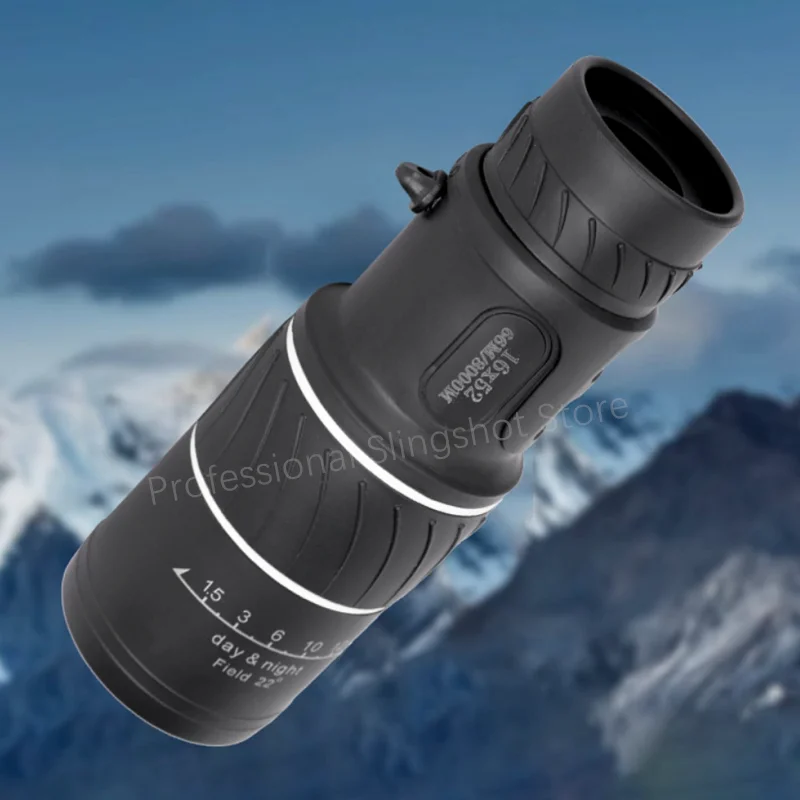 

Remote 16X52 High-definition Handheld Monocular Telescope Optical Zoom Telescope Night Vision Capability Hunting and Camping