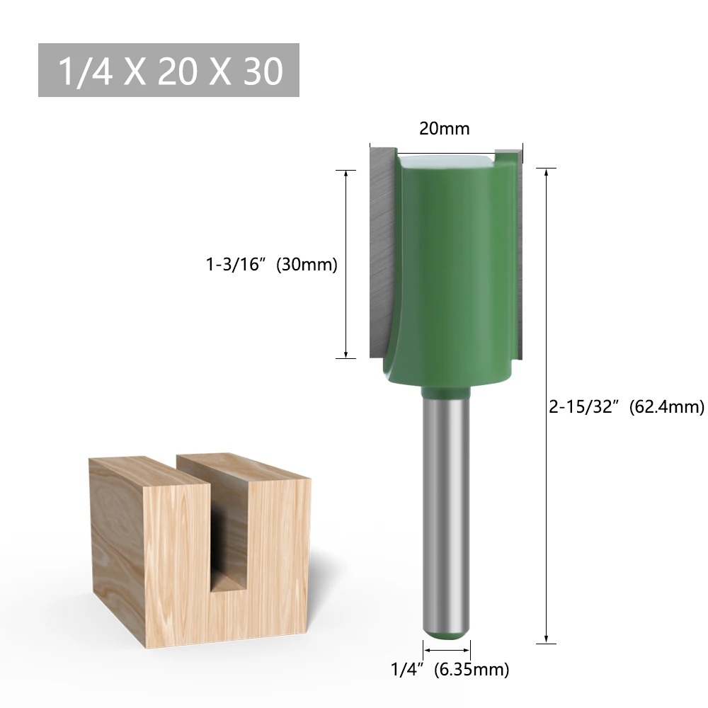 LAVIE Fräser 6mm 1/4 Schaft Hartmetall Gerade für Holznutfräsen für DIY & Professionelle Holzbearbeitung – Detail 9
